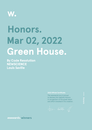 Honors: Green House