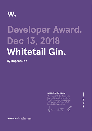Developer Award: Whitetail Gin