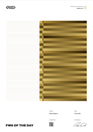 FWA Of The Day: Elliott Mangham