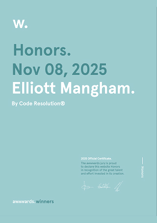 Honors: Elliott Mangham